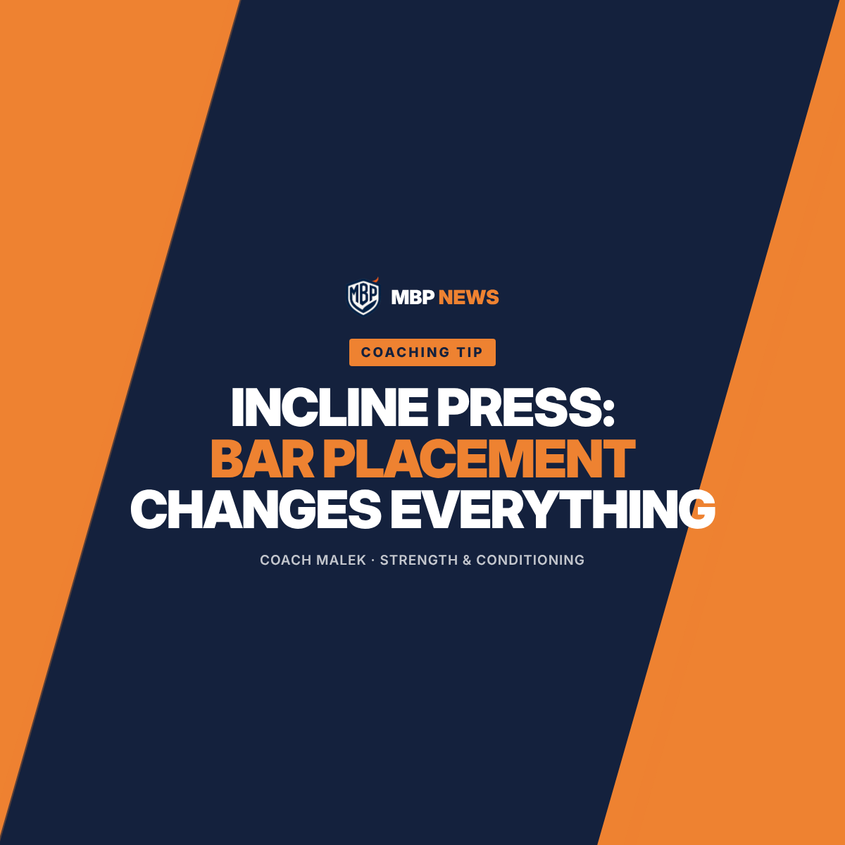 Bar Placement Is the Difference-Maker on Incline Press.